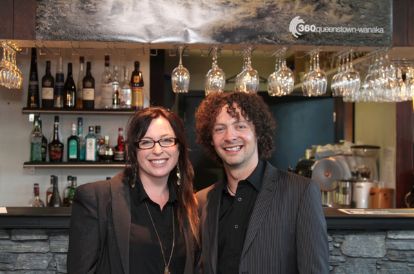 Owner and manager of 360queenstown-wanaka Keith Stubbs with photographer Jackie Gay